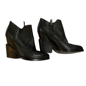 Ash Lula Wedge Ankle Boots Womens Size 6 Artsy western bootie funky heel 36